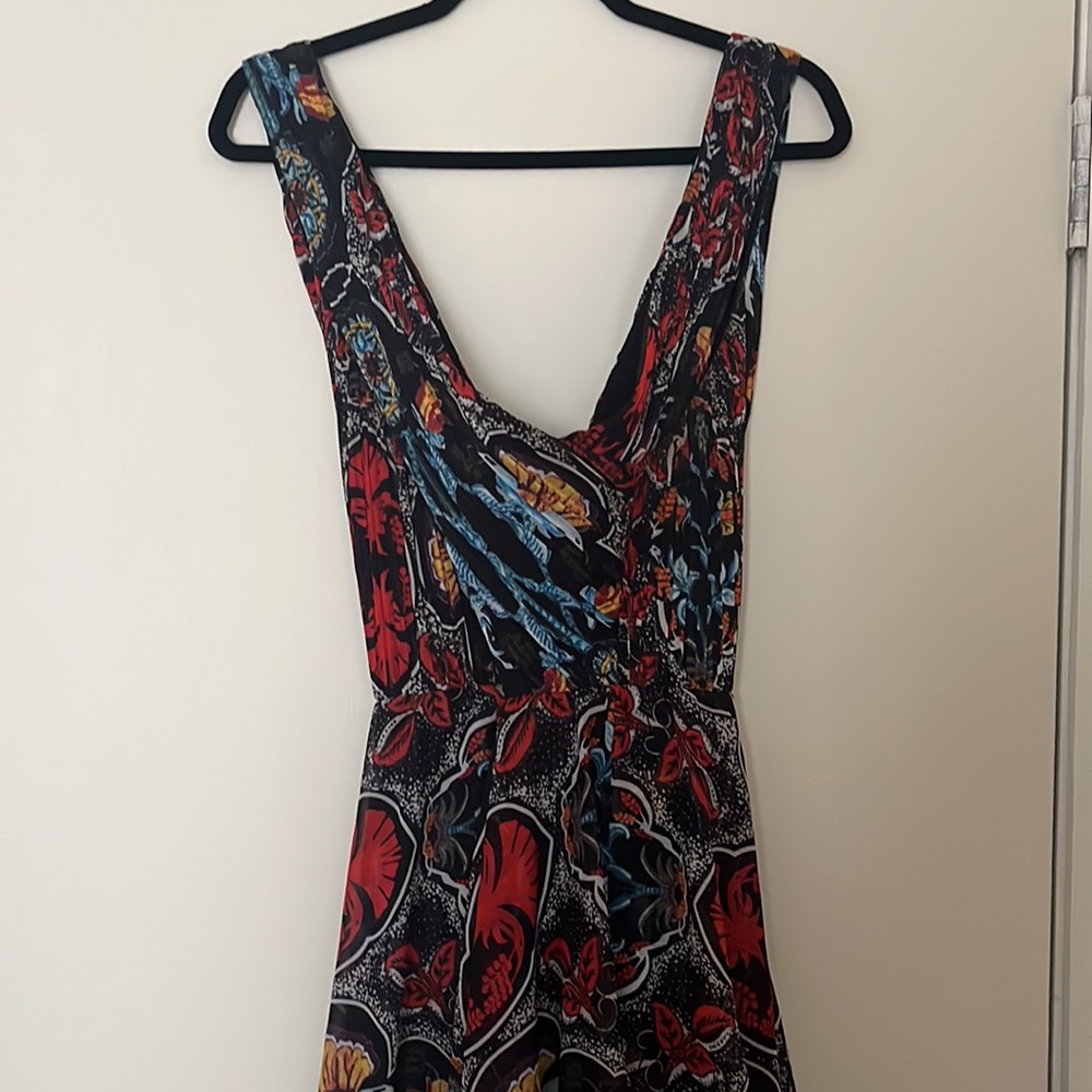 Alice + Olivia Kora Printed Goddess Handkerchief Dress - 12 - Picture 12 of 16